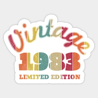 Vintage 1983 Limited Edition | Born In 1983 Sticker